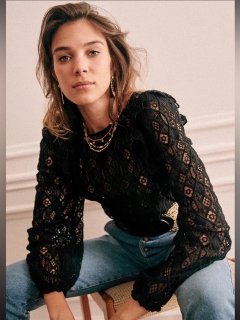 Sezane Salina Blouse - US 2 / Size 34